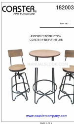 Coaster Fine Furniture 182003 Instrucciones de montaje