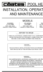 Coates 12415CE Manuale di installazione e funzionamento