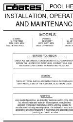 Coates 12415CE Manuale di installazione e funzionamento