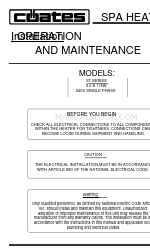 Coates ST Series Manuel d'installation et d'utilisation