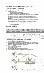 Acer CZ340CK Schnellstart-Handbuch