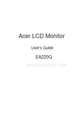 Acer EA220Q Kullanıcı Kılavuzu