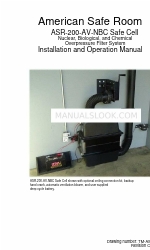 American Safe Room ASR-200-AV-NBC Safe Cell Manual de instalación y funcionamiento