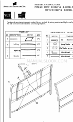 American Signature B00191-5H Montageanleitung Handbuch