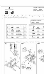 American Signature D0526N-DC Instruções de montagem