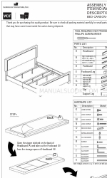 American Signature KING UPH WA-8216-KB Instrucciones de montaje