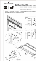 American Signature VCF Charleston BVC100 56RSSR Instrucciones de montaje