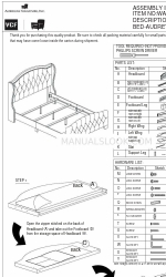 American Signature WA-8213-FB Instrucciones de montaje