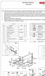 Bob's Furniture CHARLESTON KING BED 20069854 Assembly Instructions