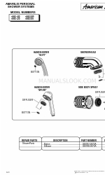 American Standard 1660.100 부품 목록