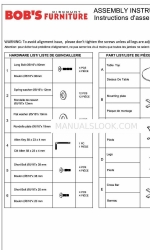 Bob's Furniture LENNOX ROUND TABLE Instruções de montagem