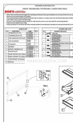 Bob's Furniture Palisades Queen Footboard Instruções de montagem