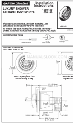 American Standard 1660.130 Petunjuk Instalasi