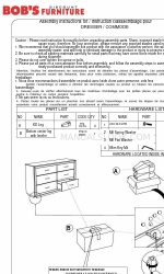 Bob's Furniture Tremont 20054252 Instruções de montagem