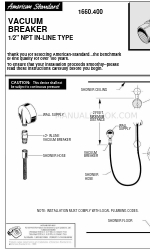 American Standard 1660.400 Istruzioni per l'installazione