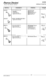 American Standard 1660.610 Specificaties