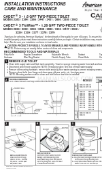 American Standard 2383.010 Installatie-instructies Verzorging en onderhoud