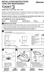 American Standard 2384 Инструкции по установке Уход и обслуживание