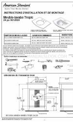 American Standard 24 PO 9212024 (Francuski) Instrukcje instalacji i montażu