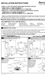 American Standard 2462.016 Cadet Instrukcje instalacji