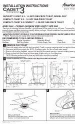 American Standard 2568 Instrukcje instalacji