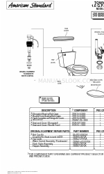 American Standard 2787 SERIES 부품 목록