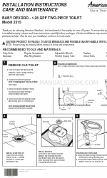 American Standard 3128.018.021 - 3128.018.021 Baby Devoro High Manuale di istruzioni per l'installazione