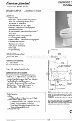 American Standard 3153.016 Spezifikationsblatt