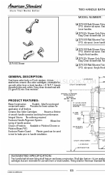 American Standard 3275 Especificaciones