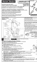 American Standard 3375 Series 설치 지침