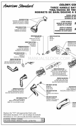 American Standard 3375.502 Elenco delle parti