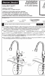 American Standard 4175.300 Series Instrukcje instalacji