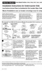 American Standard 496 Інструкція з монтажу