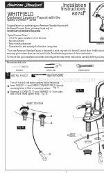 American Standard 6074F Інструкція з монтажу Посібник з монтажу