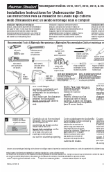 American Standard 610 Instrucciones de instalación