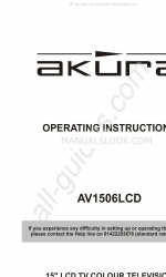 Akura AV1506LCD Instrukcja obsługi