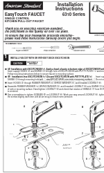 American Standard 6310 Series Einbauanleitung