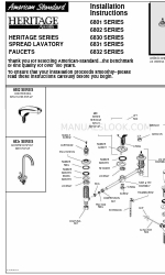 American Standard 6802 Series Інструкція з монтажу