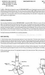 BARKER & WILLIAMSON MK-112 MAST KIT Manual de inicio rápido