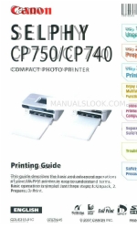 Canon SELPHY CP750 Manual Pencetakan