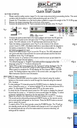 Akura SP 7050 Skrócona instrukcja obsługi