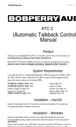 BOBPERRY AUDIO ATC 2 Podręcznik