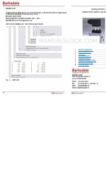 Barksdale 8000 Series Instrukcja obsługi