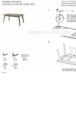 Euro Style LAWRENCE Extension Dining Table 조립 지침