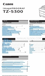 Canon TZ-5300 Manual rápido