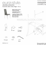 Euro Style ROSINA Side Chair 조립 지침