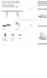 Euro Style THEODORE Инструкции по сборке