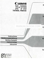 Canon X-711 Інструкція з експлуатації