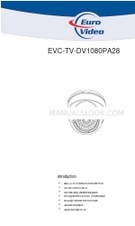 Euro Video EVC-TV-DV1080PA28 빠른 시작 매뉴얼