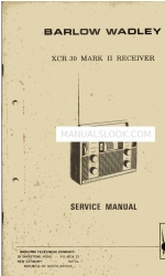 Barlow Wadley XCR 30 MARK II Посібник з експлуатації